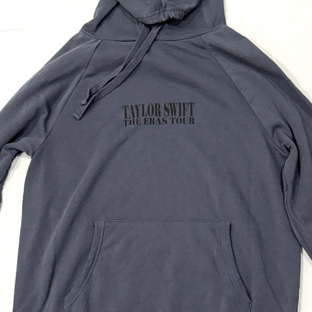 Taylor Swift The Eras Tour Charcoal/Blue Hoodie. Size Medium